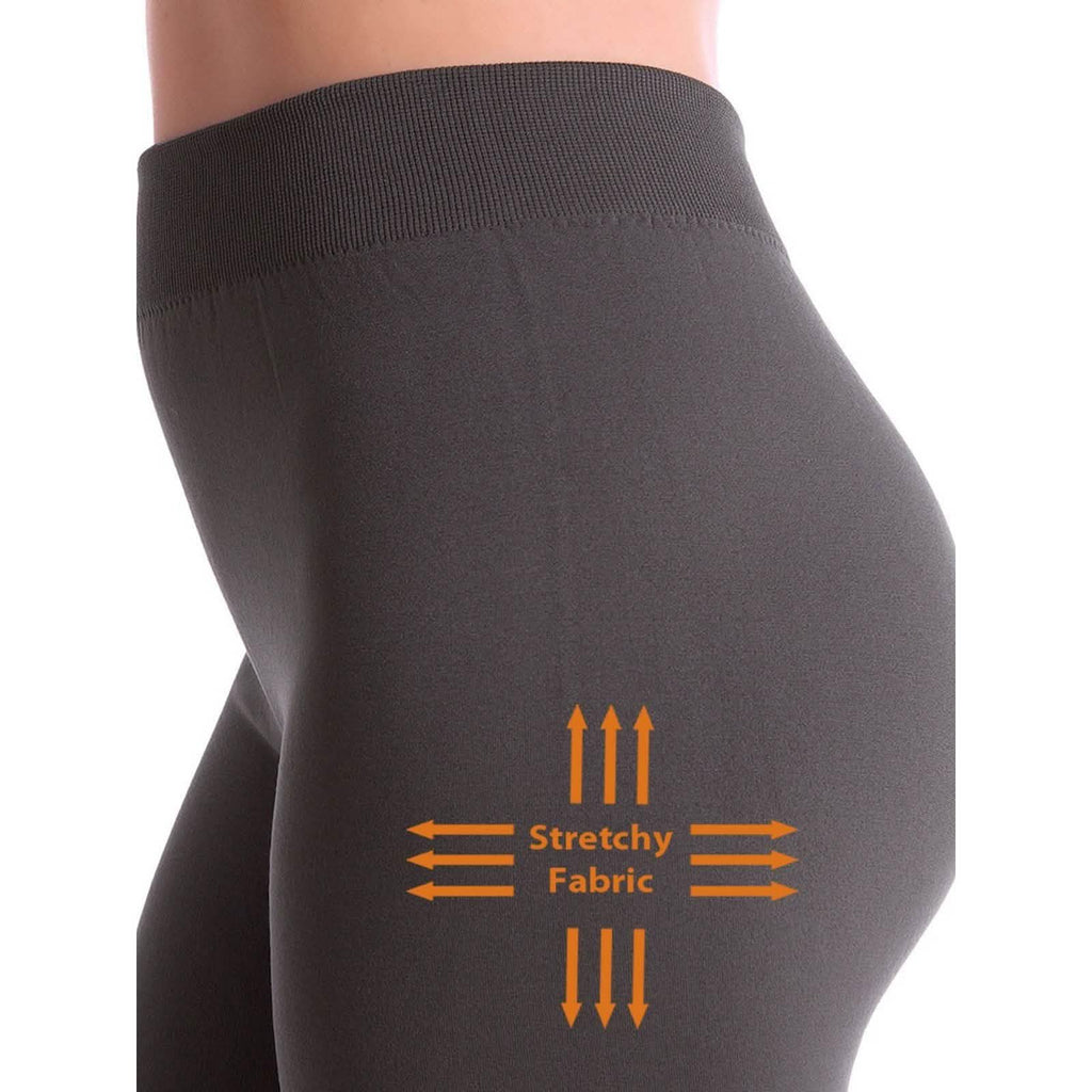 Paquete de 5: Leggings forrados de felpa de primera calidad para mujer