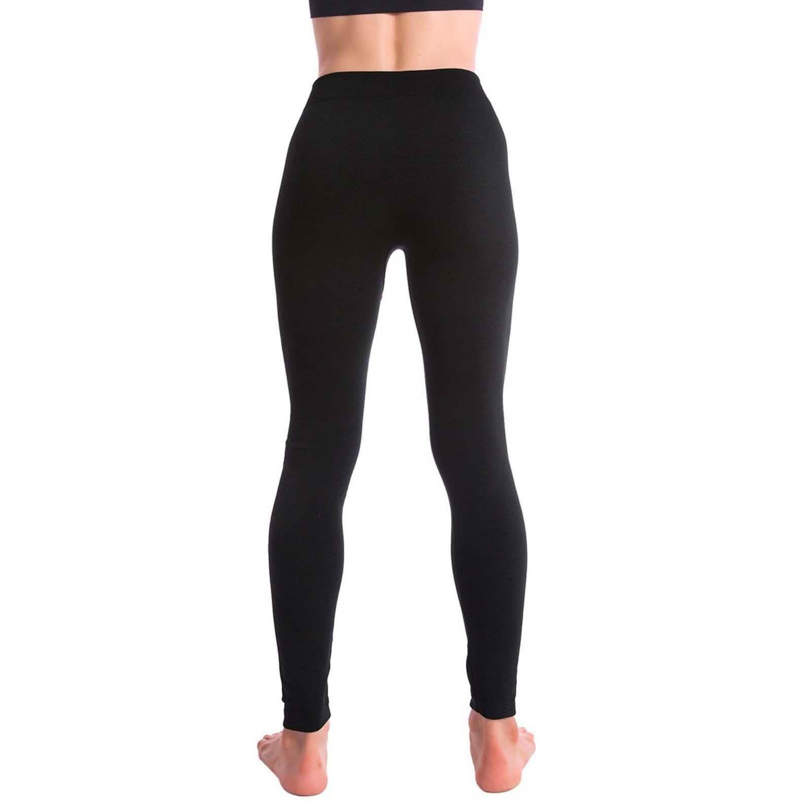 Paquete de 5: Leggings forrados de felpa de primera calidad para mujer