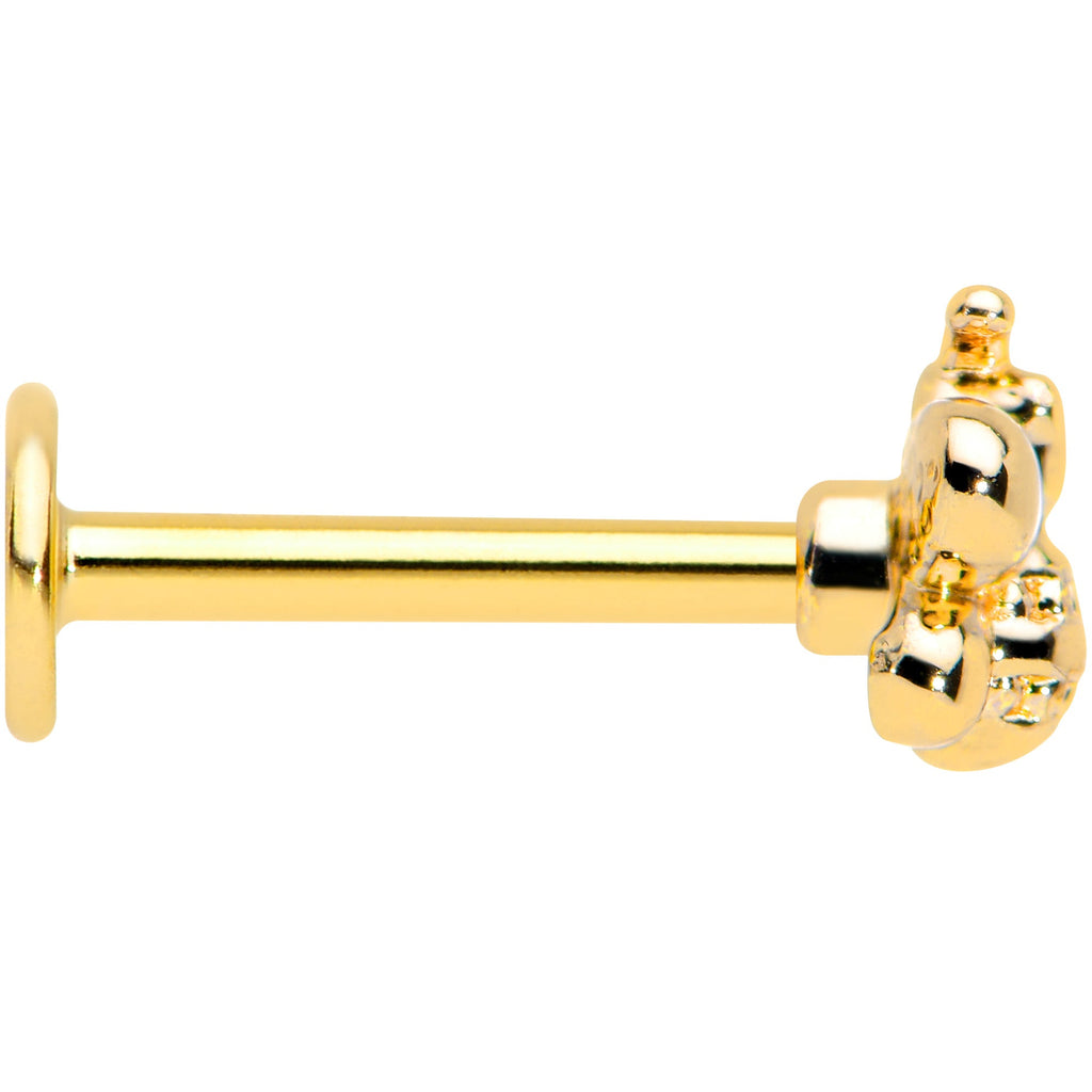 16G 5/16 Gold Tone Simply Stylish Bee Labret Monroe Tragus