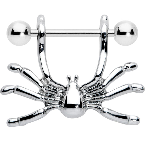 14G 7/16 Crawly Spider Halloween Nipple Shield Set