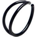20G 5/16 Black Double Nose Hoop