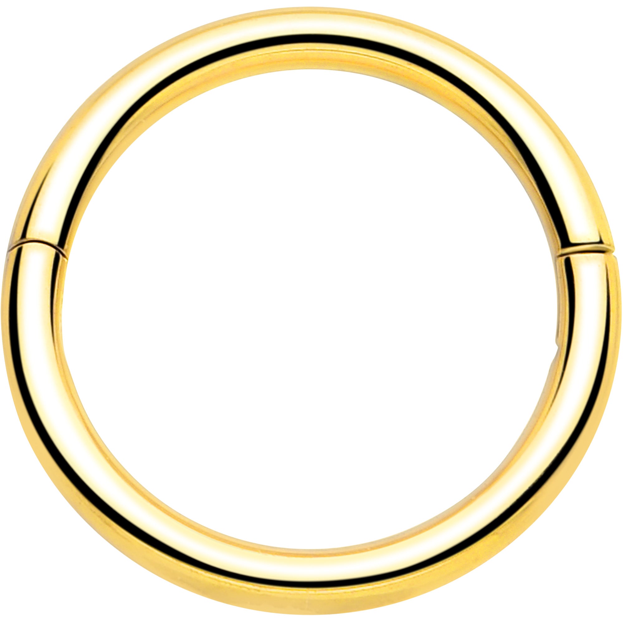 Anillo de segmento articulado de medio cierre de titanio de grado de implante de 20G