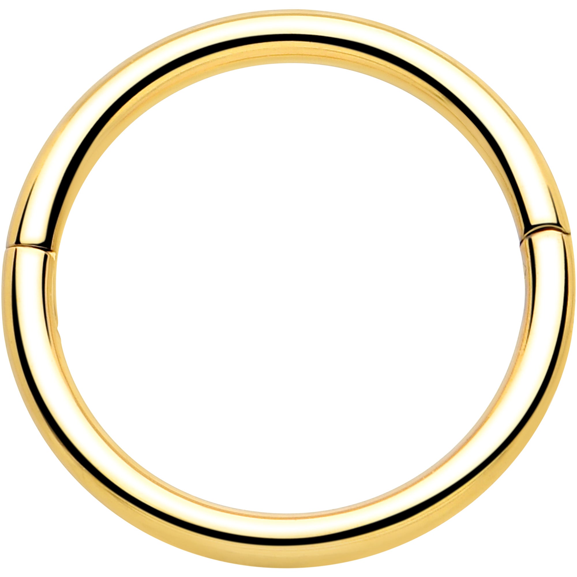 Anillo de segmento articulado de medio cierre de titanio de grado de implante de 20G