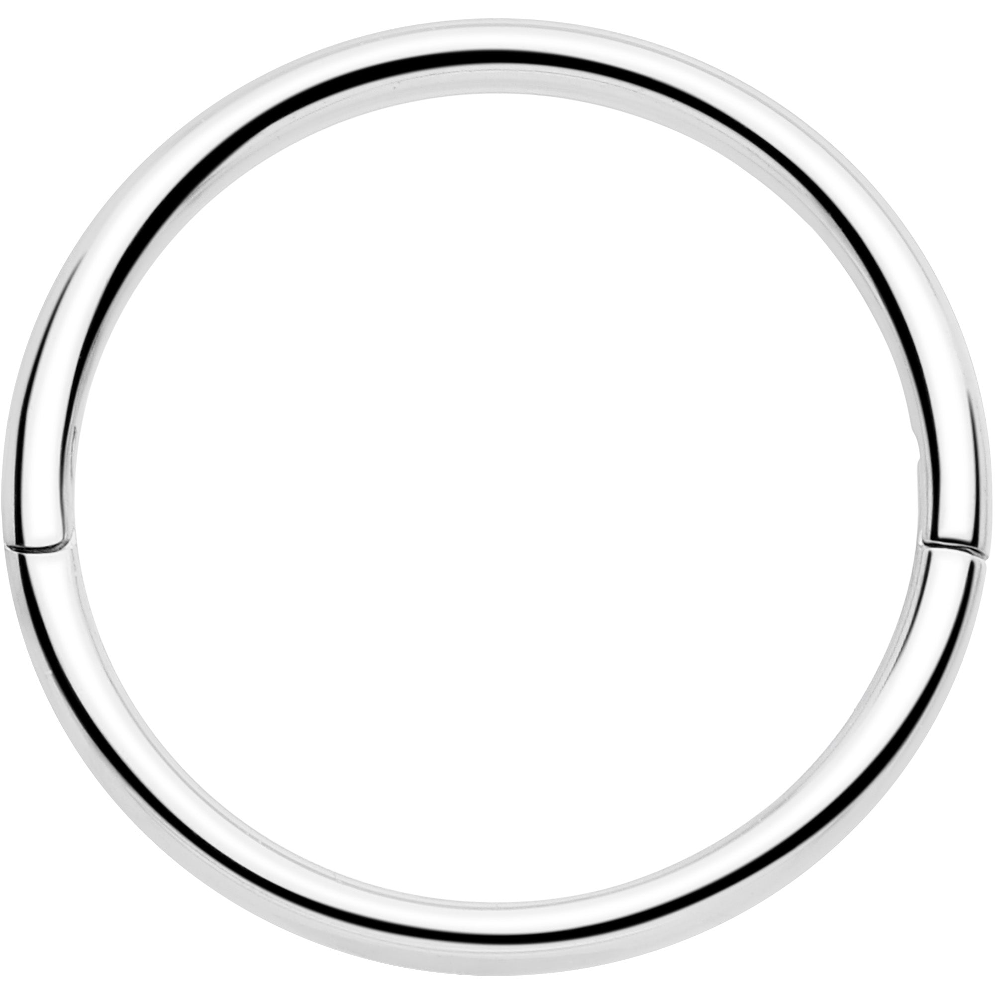 Anillo de segmento articulado de medio cierre de titanio de grado de implante de 20G