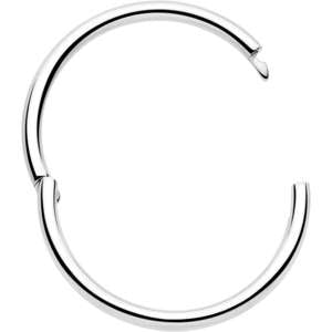 Anillo de segmento articulado de medio cierre de titanio de grado de implante de 20G