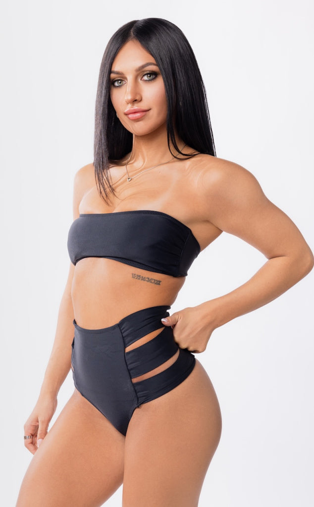 Parte inferior de bikini de talle alto Hollywood