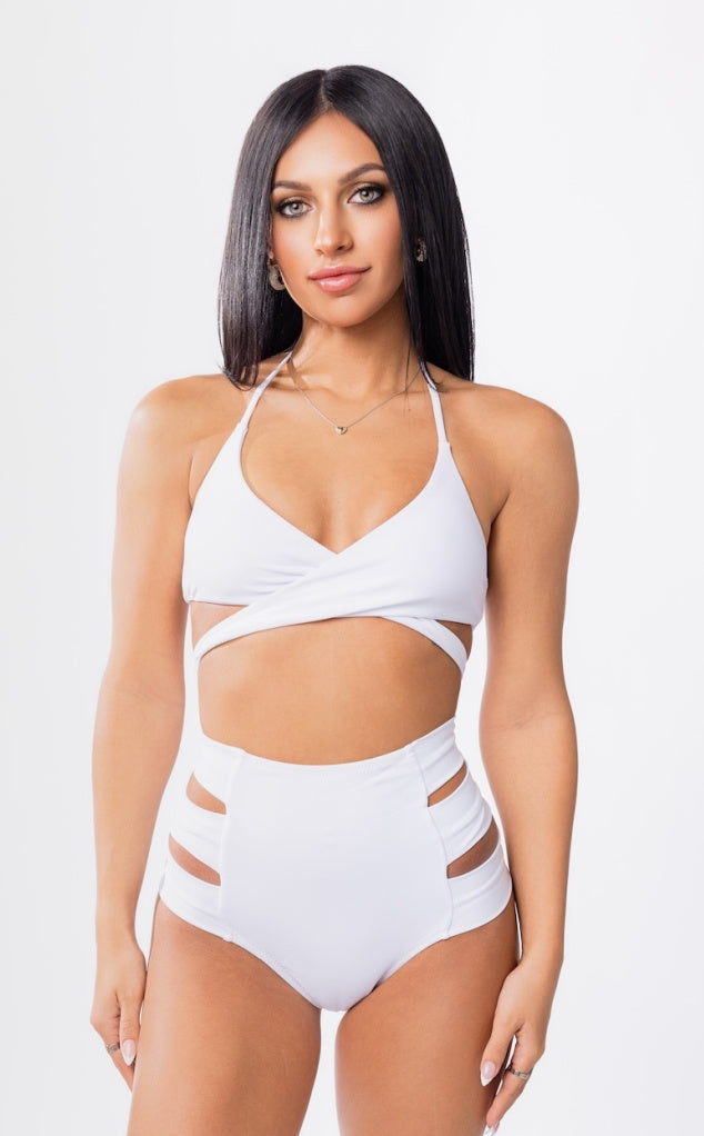 Parte inferior de bikini de talle alto Hollywood