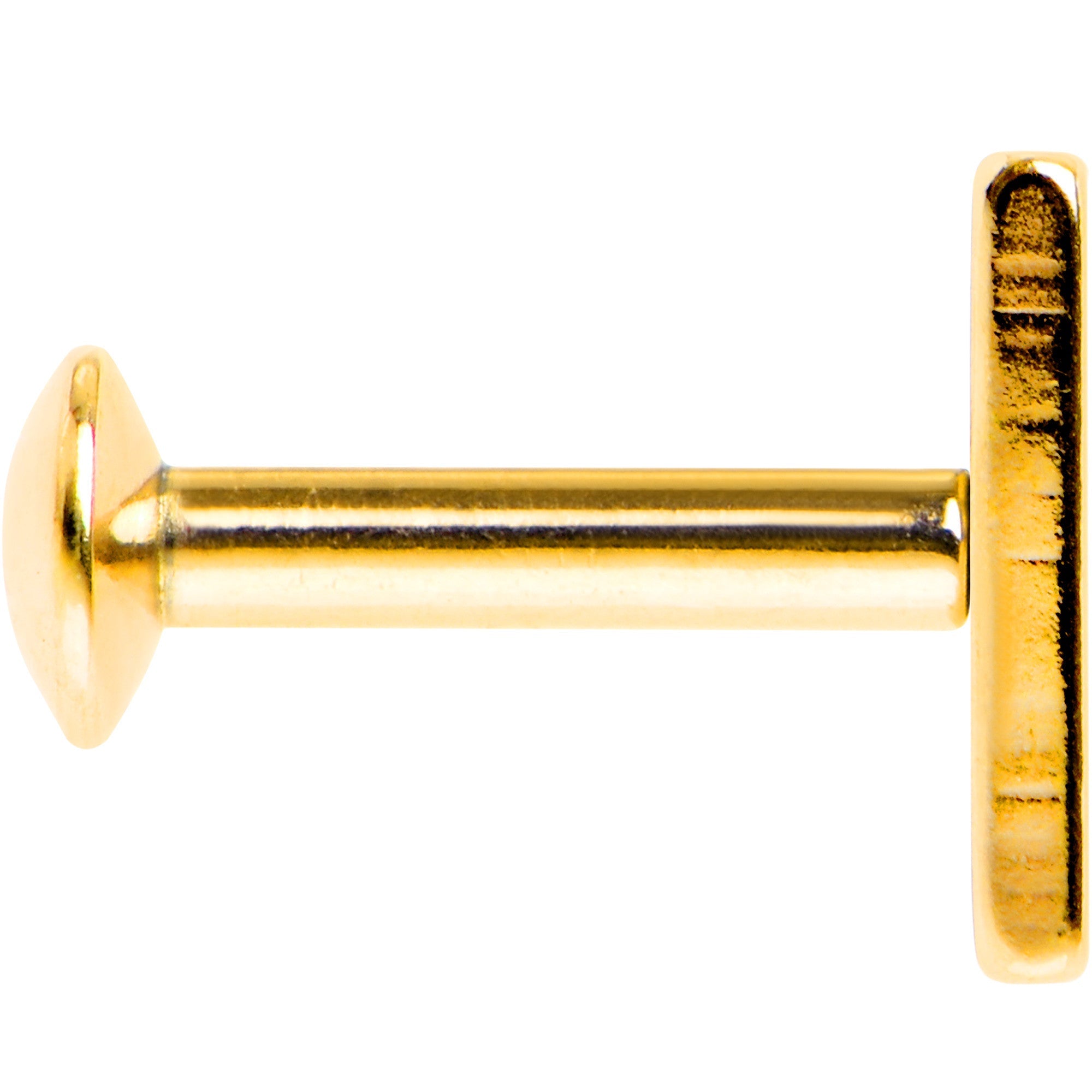 1/4 6mm Oro IP Rectángulo Roscado Interno Daith Cartílago Tragus