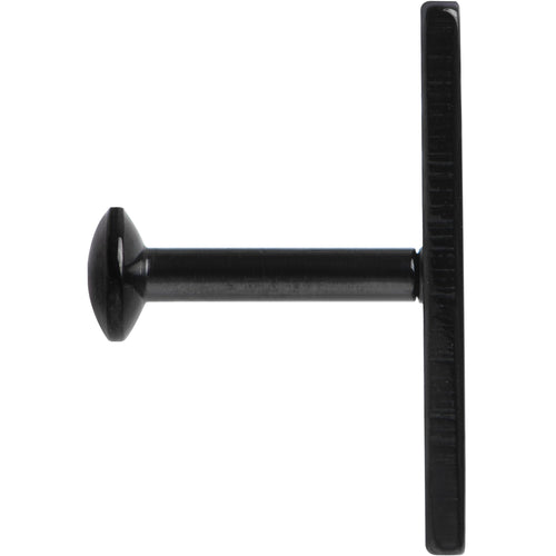 1/4 12mm IP Negro Rectángulo Roscado Interno Daith Cartílago Tragus