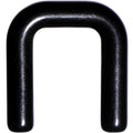 Retenedor de tabique de bioplast cuadrado flexible negro de 10G 1/2