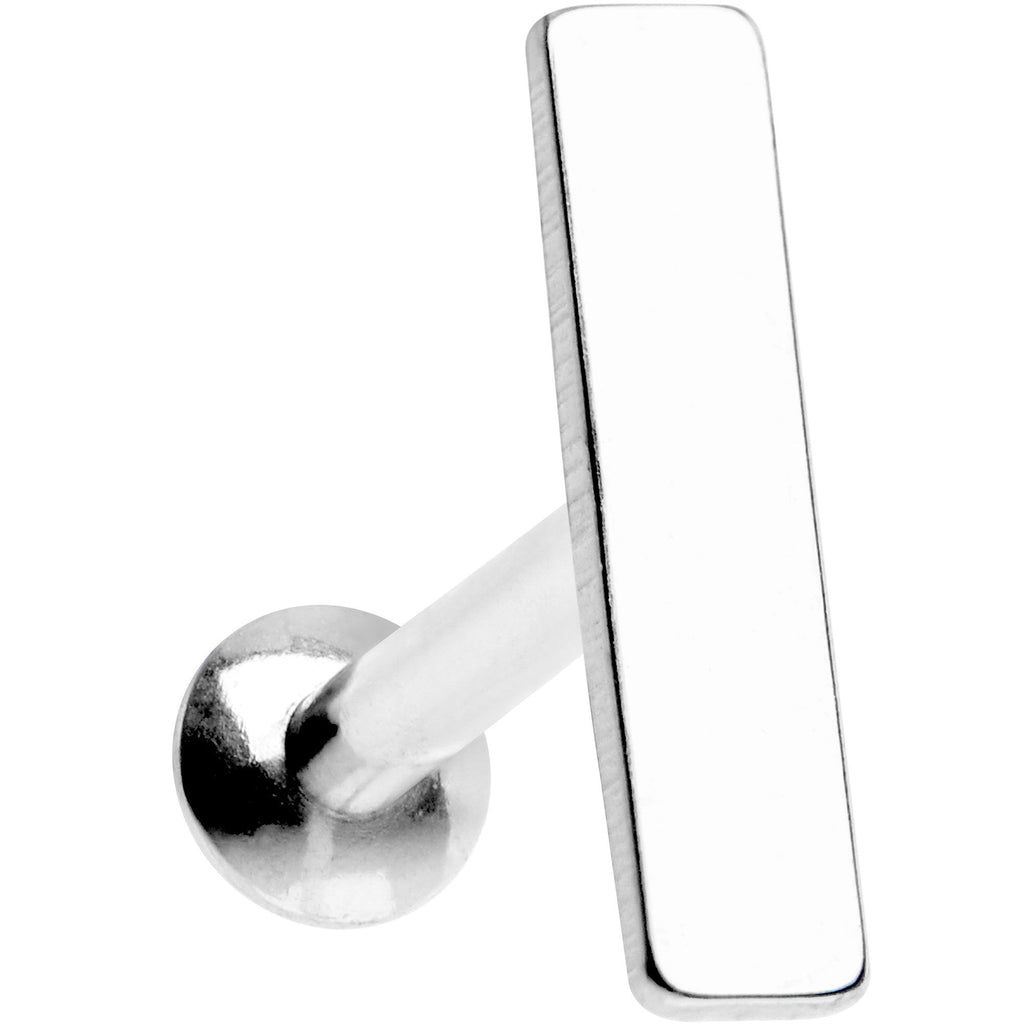 1/4 9mm Acero Rectángulo Roscado Interno Daith Cartílago Tragus