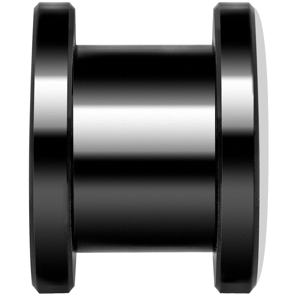 Blue Floral Lace Black Anodized Screw Fit Plug Set 00G
