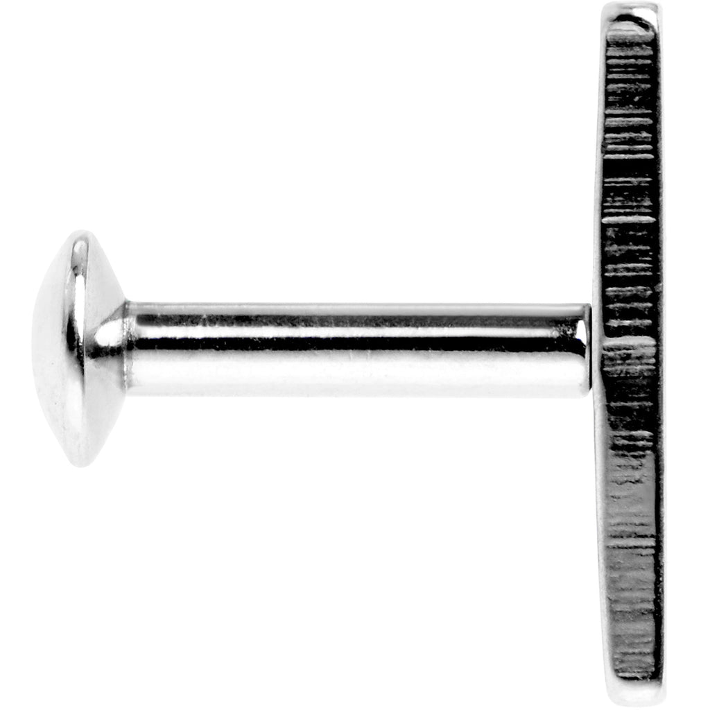 1/4 9mm Acero Rectángulo Roscado Interno Daith Cartílago Tragus