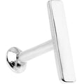 1/4 9mm Acero Rectángulo Roscado Interno Daith Cartílago Tragus