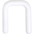 Retenedor de tabique nasal cuadrado Bioplast flexible blanco de 1/2 pulgada y calibre 12G